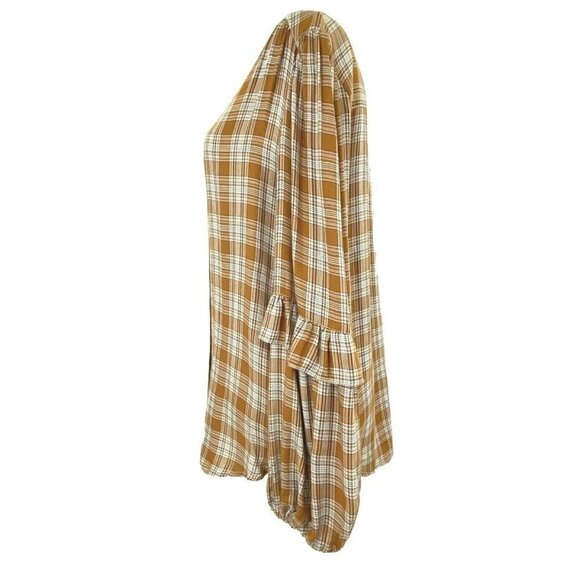 Max Studio S L/S Puff Ruffled Button Front Blouse - Picture 2 of 8